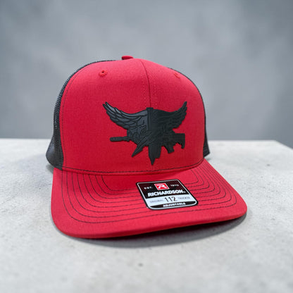 SWAT Emblem Leather Patch Hat, Tactical Police Cap