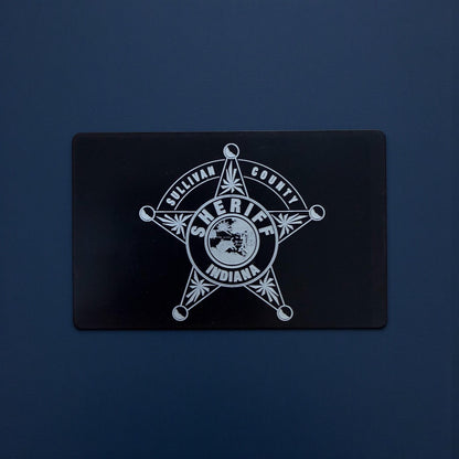 Metal Miranda Warning Card