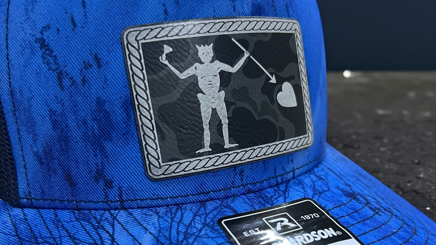 Blackbeard Pirate Hat: Nautical Rope Patch Cap